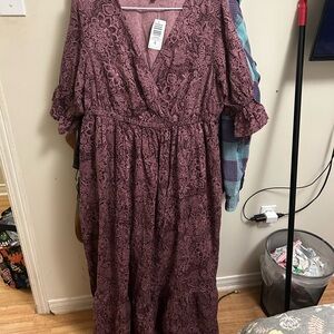 Torrid Plum Lace Maxi Dress
